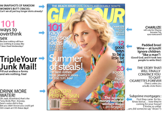 Illustration for article titled Glamour's "Beach Issue": Fight Cancer While You Soak Up The Rays!